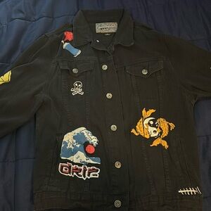 Mens Brooklyn Cloth Tokyo Graffiti Black
Denim Jacket Size L, pre-owned.